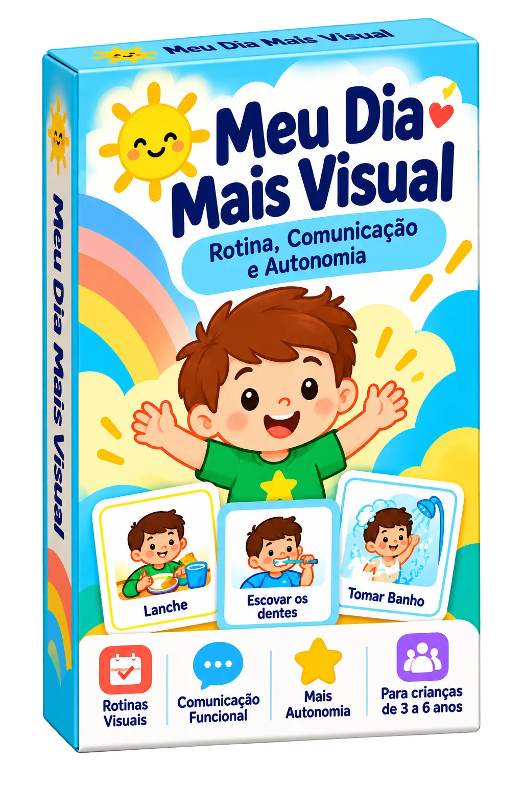 Meu Dia Mais Visual: 48 Cartões de Rotina Diária