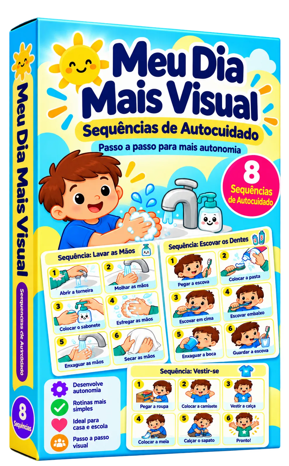 Meu Dia Mais Visual: 8 Sequências de Autocuidado